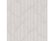 Tapeta na zeď, šedo-stříbrná, větvičky s listy, Murella 100, Zambaiti Parati