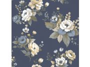 Tapeta na zeď, modrá, květiny, 8332, Blooming Garden 2, Parato by Cristiana Masi Tapety Yara