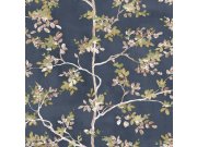 Tapeta na zeď, modrá, stromy, listy, 8322, Blooming Garden 2, Parato by Cristiana Masi