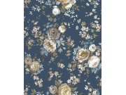 Tapeta na zeď, modrá, květiny, 8313, Blooming Garden 2, Parato by Cristiana Masi Tapety Yara