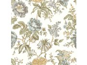 Tapety Yara - Tapeta na zeď, zeleno-modrá, květiny, 8305, Blooming Garden 2, Parato by Cristiana Masi Tapeta na zeď, zeleno-modrá, květiny, 8305, Blooming Garden 2, Parato by Cristiana Masi