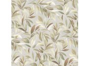 Tapeta na zeď, šedá, listy, Rio, Parato by Cristiana Masi