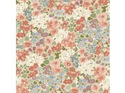 Tapety Yara - Tapeta na zeď, růžová, květiny, Inia, Grandeco Tapeta na zeď, růžová, květiny, Inia, Grandeco