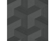 Tapeta na zeď, černá, grafický vzor, 3D Reflections, Origin Tapety Yara