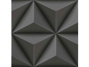 Tapeta na zeď, šedo-černá, 3D grafický vzor, 3D Reflections, Origin