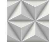 Tapeta na zeď, šedá, 3D grafický vzor, 3D Reflections, Origin Tapety Yara