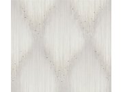 Tapeta na zeď, šedo-krémová, grafický vzor s krystaly, Papis Loveday Fashion Icon, Marburg