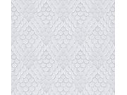 Tapeta na zeď, šedo-bílá, 3D vzor, Papis Loveday Fashion Icon, Marburg