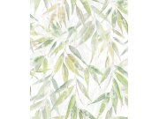 Tapeta na zeď, žluto-zelená, listy, Naomi, Novamur