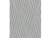 Tapety Yara - Tapeta na zeď, šedo-stříbrná, vlnky, City Glow, Marburg Tapeta na zeď, šedo-stříbrná, vlnky, City Glow, Marburg