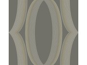 Tapety Yara - Hnědá tapeta s geometrickým vzorem Hnědá tapeta s geometrickým vzorem