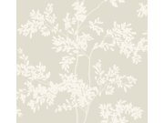 Béžová tapeta s větvičkami