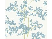 Tapety Yara - Bílá tapeta s větvičkami Bílá tapeta s větvičkami