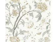 Tapety Yara - Bílá tapeta na zeď Bílá tapeta na zeď