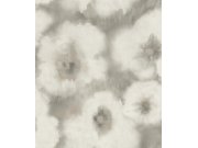 Tapety Yara - Šedo-hnědá květinová tapeta na zeď Šedo-hnědá květinová tapeta na zeď