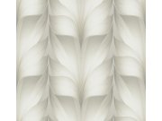 Tapety Yara - Šedo-béžová geometrická tapeta na zeď Šedo-béžová geometrická tapeta na zeď