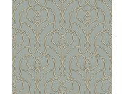 Tapety Yara - Šedo-modrá tapeta na zeď Šedo-modrá tapeta na zeď