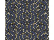 Tapety Yara - Modrá tapeta na zeď Modrá tapeta na zeď