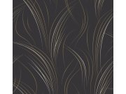 Tapety Yara - Elegantní černá geometrická tapeta na zeď Elegantní černá geometrická tapeta na zeď