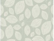 Tapety Yara - Zeleno-bílá tapeta na zeď Zeleno-bílá tapeta na zeď