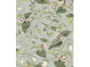 Šedá tapeta na zeď, květiny, Blooms Second Edition Resource Library, York Tapety Yara