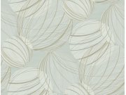 Šedo-modrá 3D geometrická tapeta na zeď