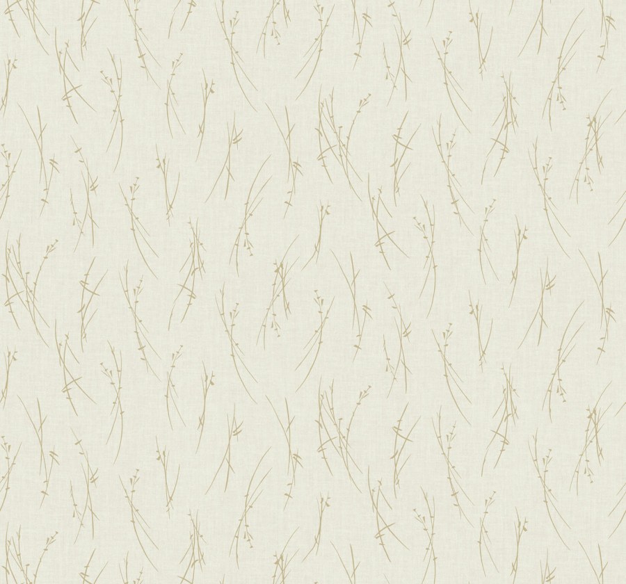 Krémovo-zlatá tapeta na zeď Krémovo-zlatá tapeta na zeď