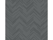 Šedo-stříbrná geometrická tapeta na zeď, Modern Metals, York Tapety Yara