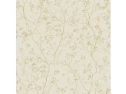 Tapety Yara - Krémová tapeta se zlatými větvičkami DD3812 Krémová tapeta se zlatými větvičkami DD3812
