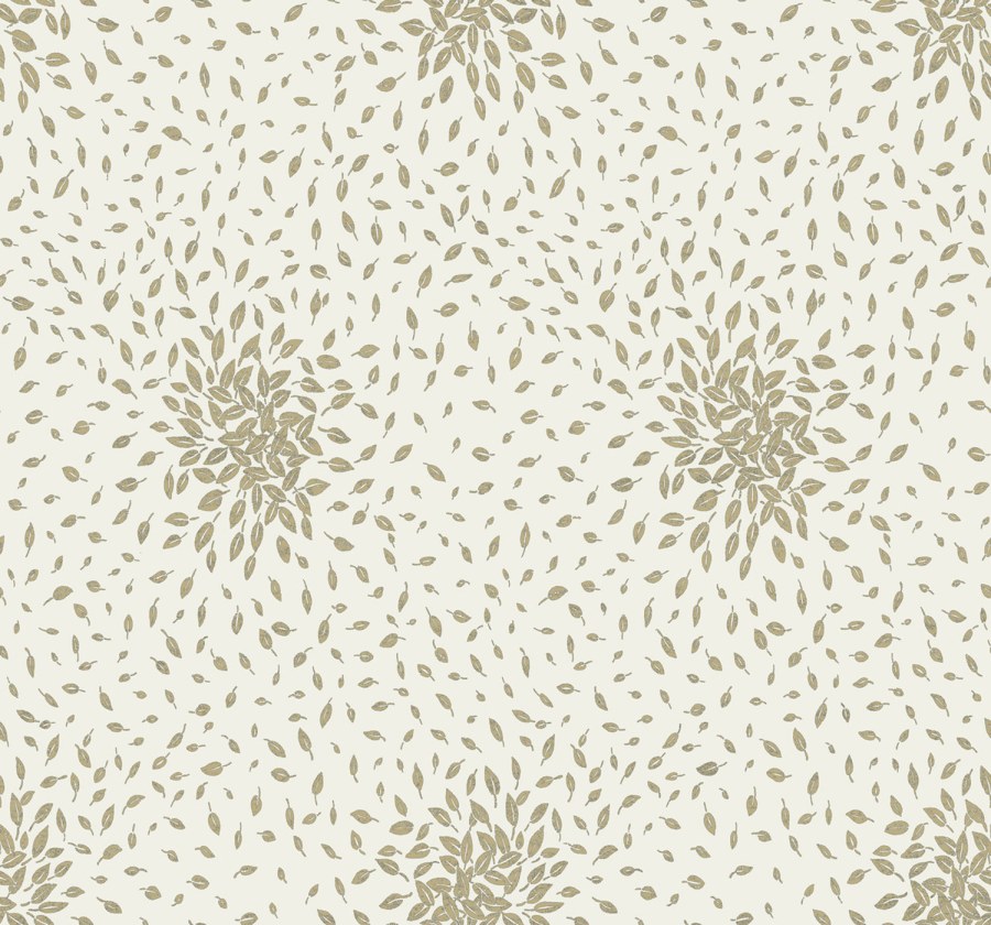 Tapety Yara - Krémovo-zlatá tapeta s listy Krémovo-zlatá tapeta s listy - Tapety Yara