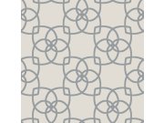 Tapety Yara - Šedá tapeta se stříbrnými ornamenty Y6200205 Šedá tapeta se stříbrnými ornamenty Y6200205
