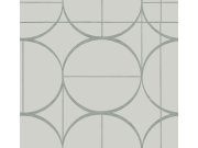 Šedo-stříbrná geometrická tapeta na zeď, Modern Metals, York Tapety Yara