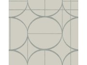 Šedo-stříbrná geometrická tapeta na zeď, Modern Metals, York Tapety Yara