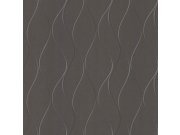 Tapety Yara - Metalická šedo-černá tapeta s vlnkami Y6201405 Metalická šedo-černá tapeta s vlnkami Y6201405