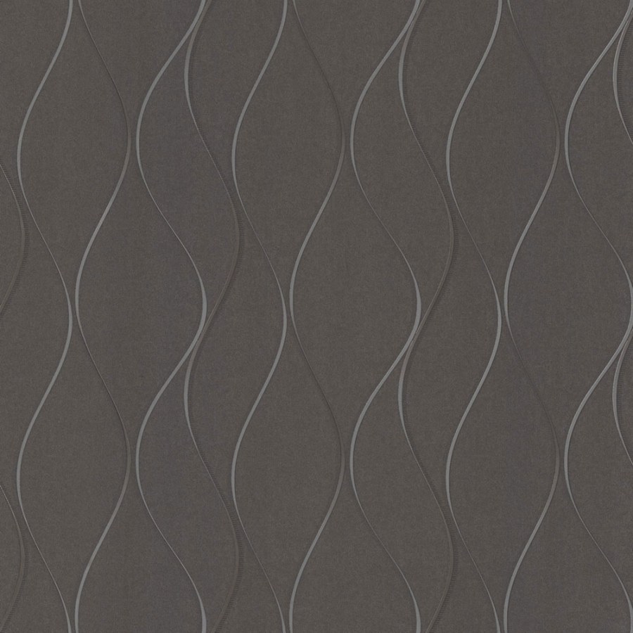 Tapety Yara - Metalická šedo-černá tapeta s vlnkami Y6201405 Metalická šedo-černá tapeta s vlnkami Y6201405 - Tapety Yara