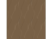 Metalická zlatá tapeta s vlnkami Y6201406