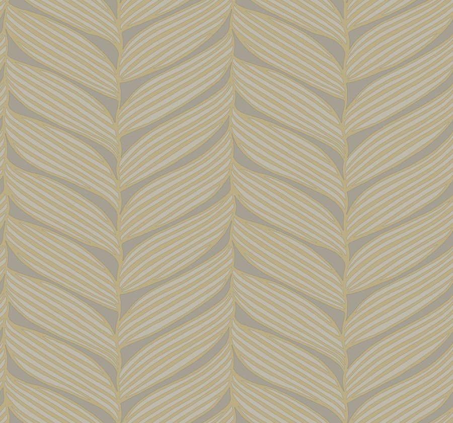 Tapety Yara - Šedo-zlatá tapeta na zeď Šedo-zlatá tapeta na zeď - Tapety Yara