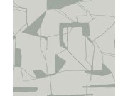 Šedo-stříbrná geometrická tapeta na zeď, Modern Metals, York Tapety Yara