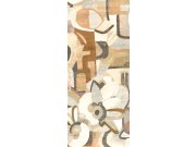 Tapety Yara - Hnědo-béžová grafická Fototapeta na zeď Hnědo-béžová grafická Fototapeta na zeď