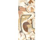 Tapety Yara - Hnědo-béžová grafická Fototapeta na zeď Hnědo-béžová grafická Fototapeta na zeď