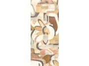 Tapety Yara - Hnědo-béžová grafická Fototapeta na zeď Hnědo-béžová grafická Fototapeta na zeď