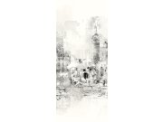 Šedá Fototapeta na zeď