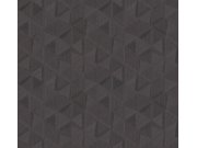 Tapeta na zeď, černá, hnědá, trojúhelníky, Traces, Masureel Tapety Yara