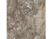 Tapeta na zeď, šedá, černá, rostliny, listy, 5821, Jaipur, Parato by Cristiana Masi