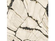 Tapeta na zeď, bílá, černá, imitace mramoru, Philipp Plein 2, Zambaiti Parati