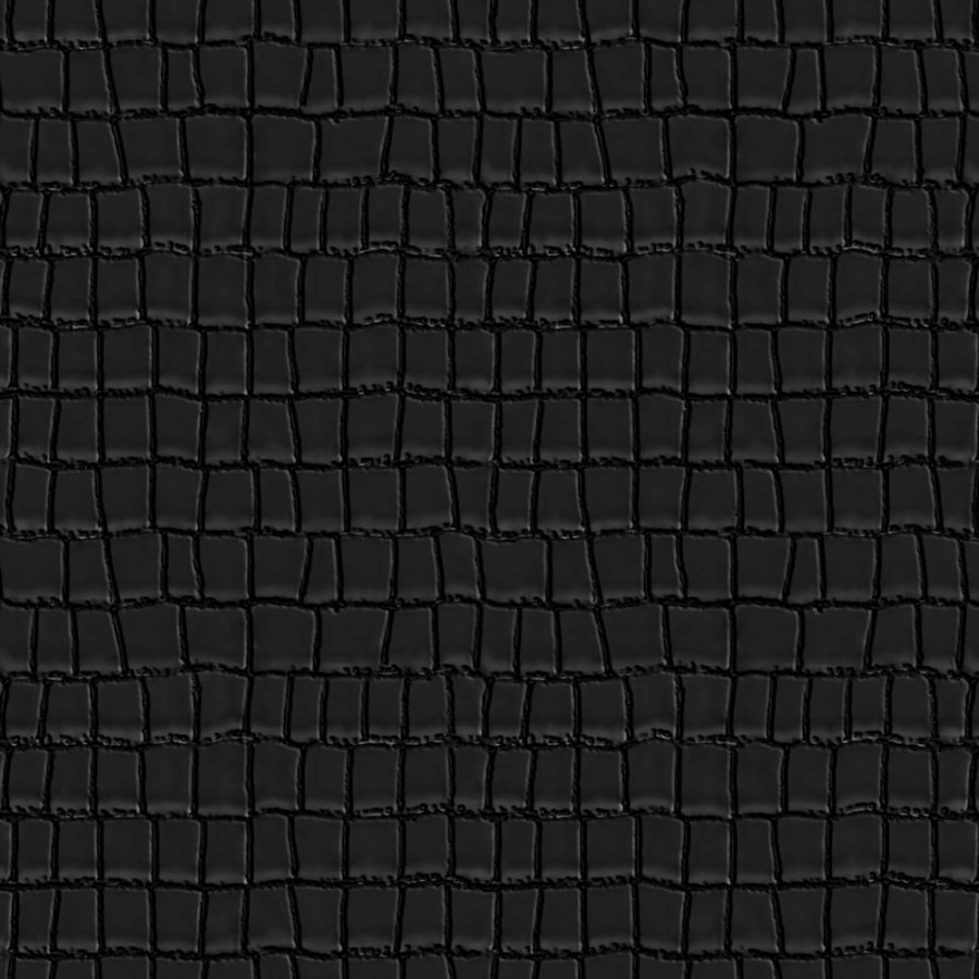 Tapeta na zeď, černá, imitace krokodýlí kůže, Philipp Plein 2, Zambaiti Parati - Tapety Yara