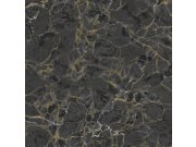 Tapeta na zeď, černá, zlatá, imitace štuková omítky, Philipp Plein 2, Zambaiti Parati