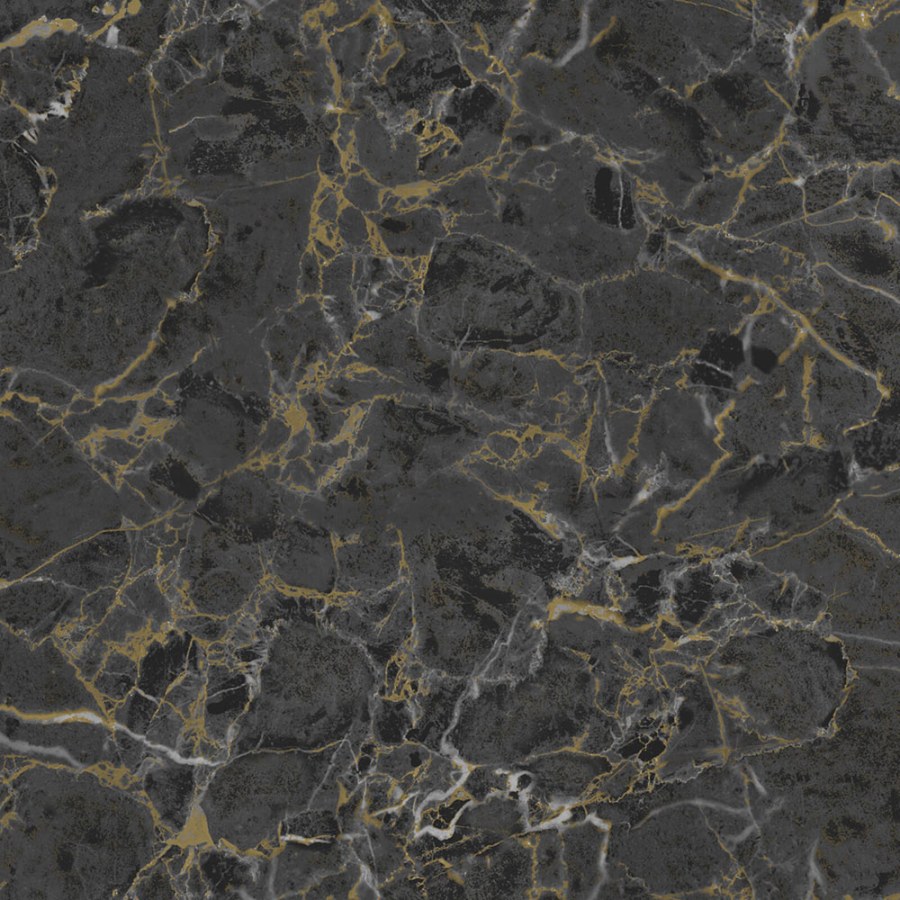 Tapeta na zeď, černá, zlatá, imitace štuková omítky, Philipp Plein 2, Zambaiti Parati - Tapety Yara