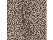 Tapeta na zeď, béžová, hnědá, imitace leopardí kůže, Philipp Plein 2, Zambaiti Parati Tapety Yara