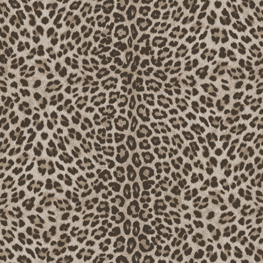 Tapeta na zeď, béžová, hnědá, imitace leopardí kůže, Philipp Plein 2, Zambaiti Parati - Tapety Yara